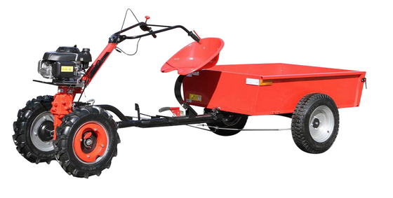 125Kg Máy xới vườn 4 bánh Trục đơn 400Kg Tải trọng máy kéo nhỏ Máy xới quay