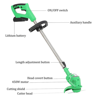 Máy cắt cỏ không dây 500w và bộ tông đơ dùng pin Máy cắt cỏ chạy bằng điện