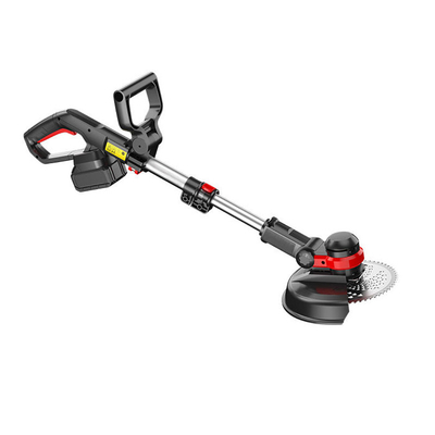Máy cắt cỏ dùng điện không dây 5.5A Máy cắt cỏ cắt cạnh đầu tự động nguồn cấp dữ liệu kép 15 inch