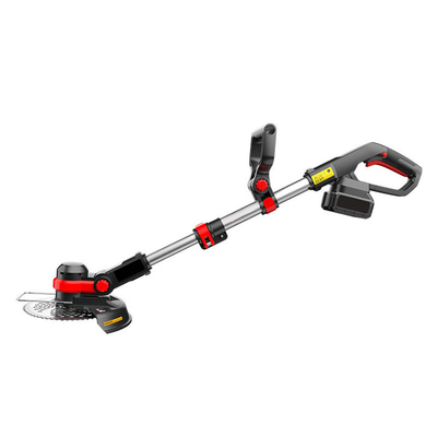Máy cắt cỏ dùng điện không dây 5.5A Máy cắt cỏ cắt cạnh đầu tự động nguồn cấp dữ liệu kép 15 inch