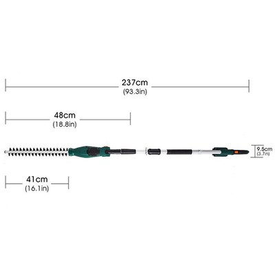 550w 450mm Tầm xa dài 450mm Máy cắt tỉa hàng rào cực dài Máy cắt tỉa cho cành cây