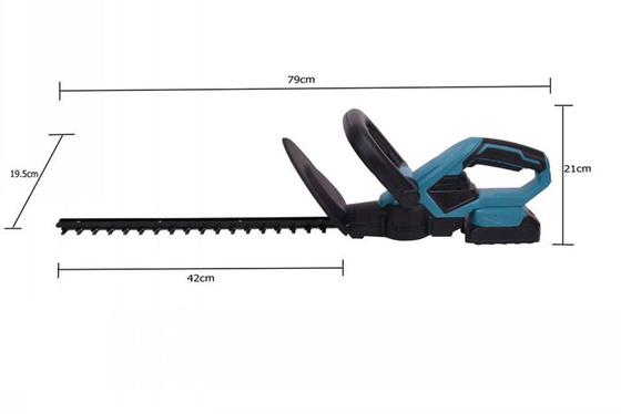 Máy cắt tỉa hàng rào có thể sạc lại 20V 1750r / phút Cây cầm tay không dây đôi Lưỡi cắt hành động