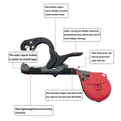 Máy buộc dây điện vườn DC6V Nhà máy Công cụ băng dính chống trượt Máy buộc dây tay