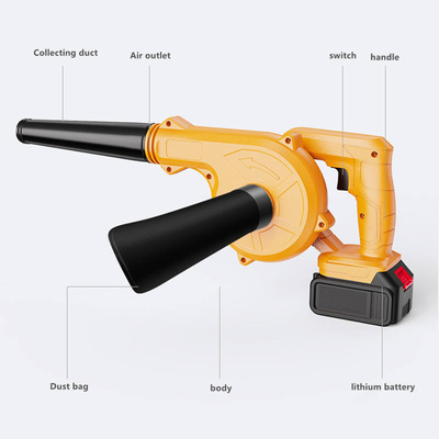 40V 20000RPM dùng pin chạy bằng điện không dây Ba lô Máy thổi lá Máy hút điện cầm tay