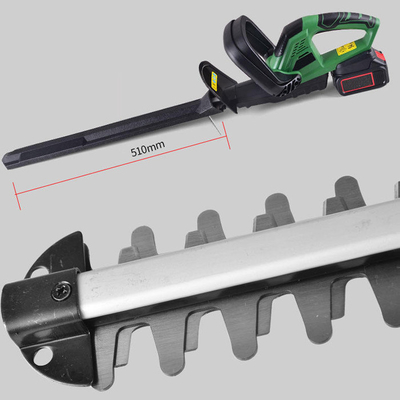 Máy cắt hàng rào điện 18V 2.0Ah 550mm Máy cắt hàng rào điện hai lưỡi Máy cắt hàng rào không dây có pin