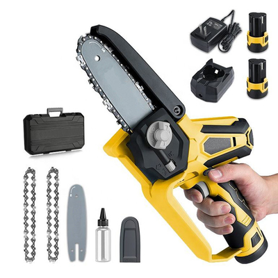 Máy cưa xích cầm tay không chổi than 24V 18m / S có thể sạc lại để cắt gỗ
